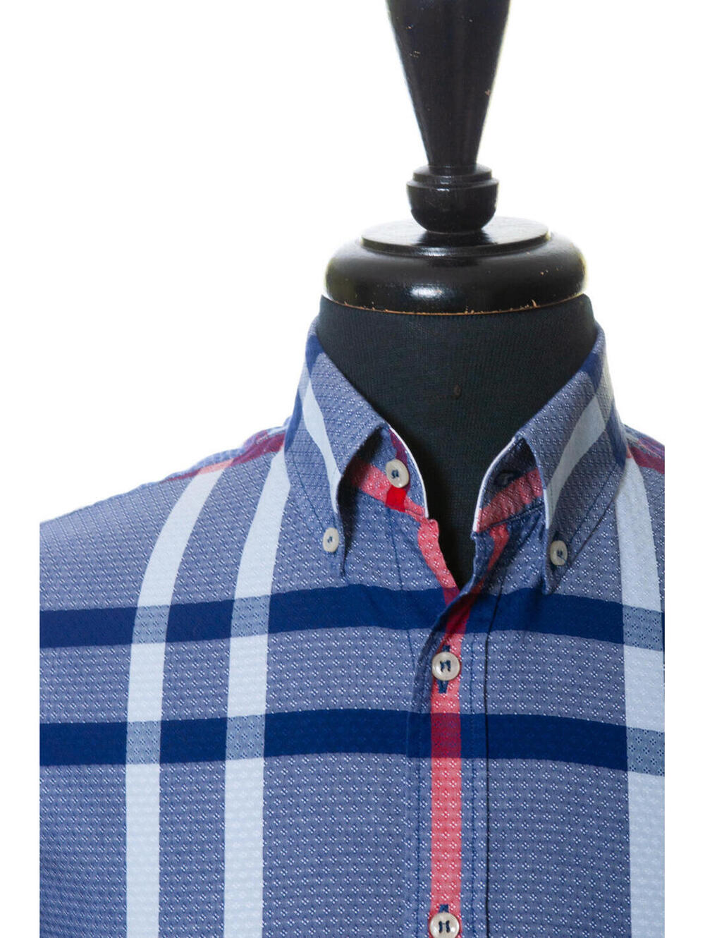 Paul & Shark Blue Yachting Tartan Royal Yacht Club Button Down Shirt 19485